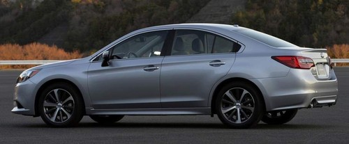 Rear Cross View of Subaru Legacy