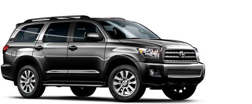 Toyota Sequoia Front Cross Side View