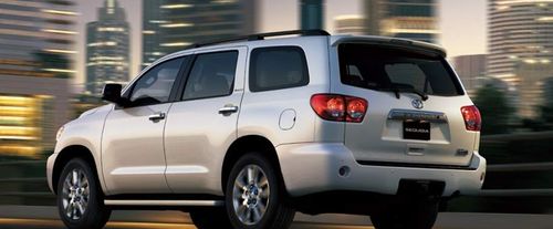 Rear Cross Side View of Toyota Sequoia