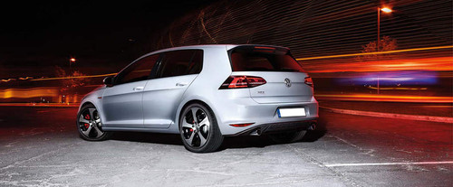 Rear Cross Side View of Volkswagen Golf GTI