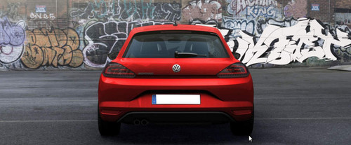 Full Rear View of Volkswagen Scirocco