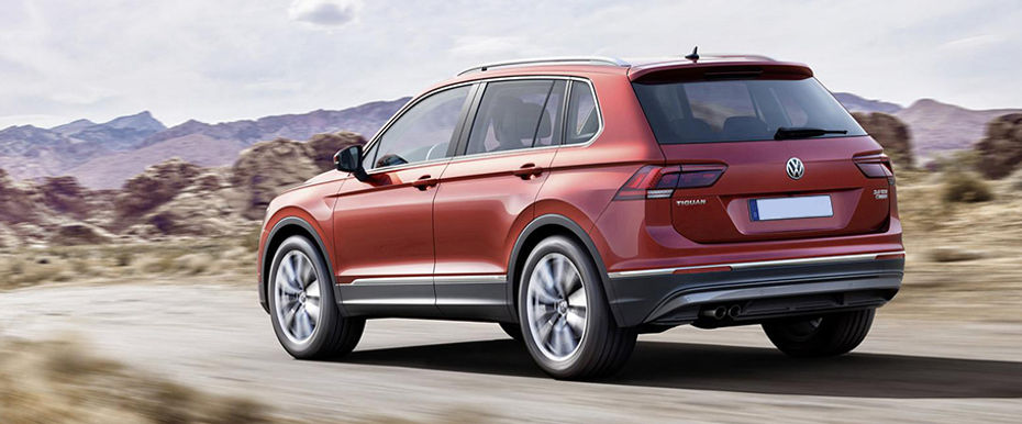 Rear Medium View of Volkswagen Tiguan