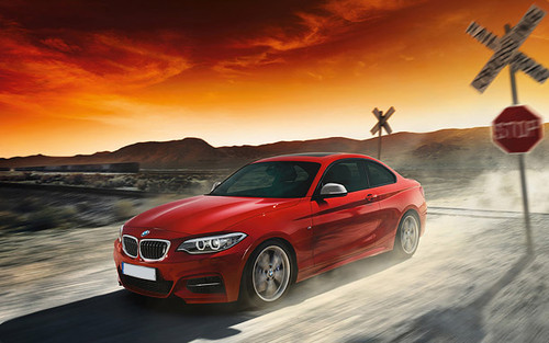 BMW 2 series coupe Front Side View