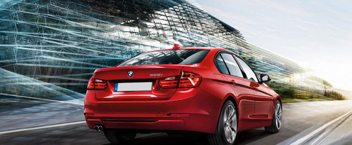 3 Series Sedan Rear angle view