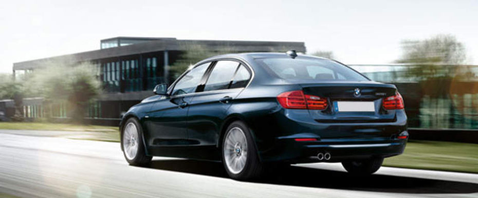 Rear Cross Side View of BMW 3 Series Sedan