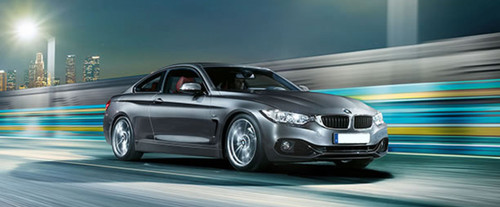 BMW 4 Series Coupe Front Cross Side View