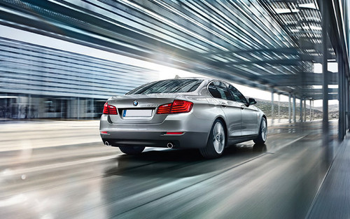 5 Series Sedan Rear angle view