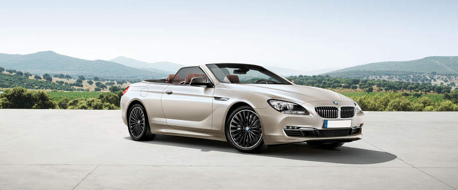 BMW 6 Series Convertible Front Cross Side View BMW 6 Series Convertible Front Cross Side View