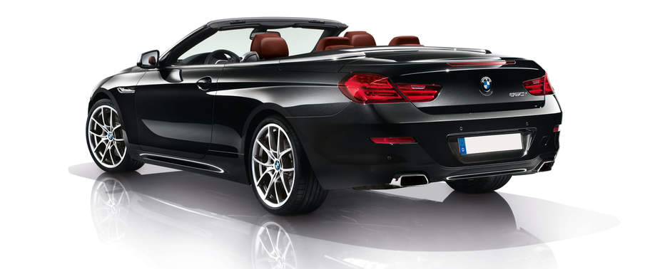Rear Cross Side View of BMW 6 Series Convertible Rear Cross Side View of BMW 6 Series Convertible