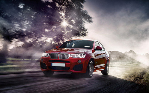 BMW X4 Front Angle High View