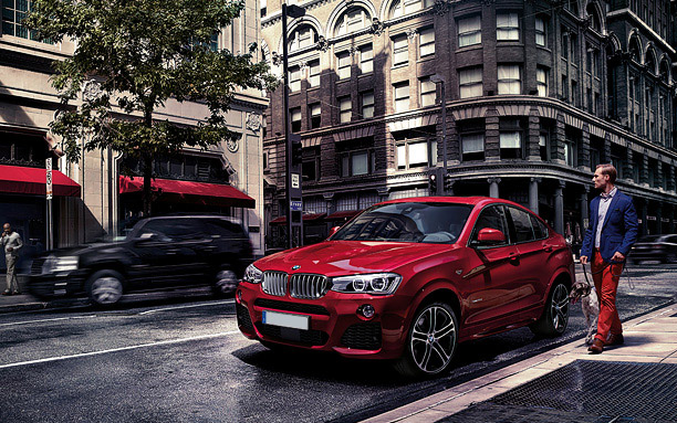 BMW X4 Front Side View BMW X4 Front Side View