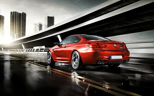 Rear Cross Side View of BMW M6 Coupe