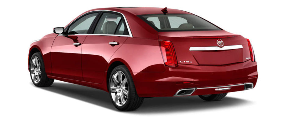 Rear Cross Side View of Cadillac CTS LUXURY