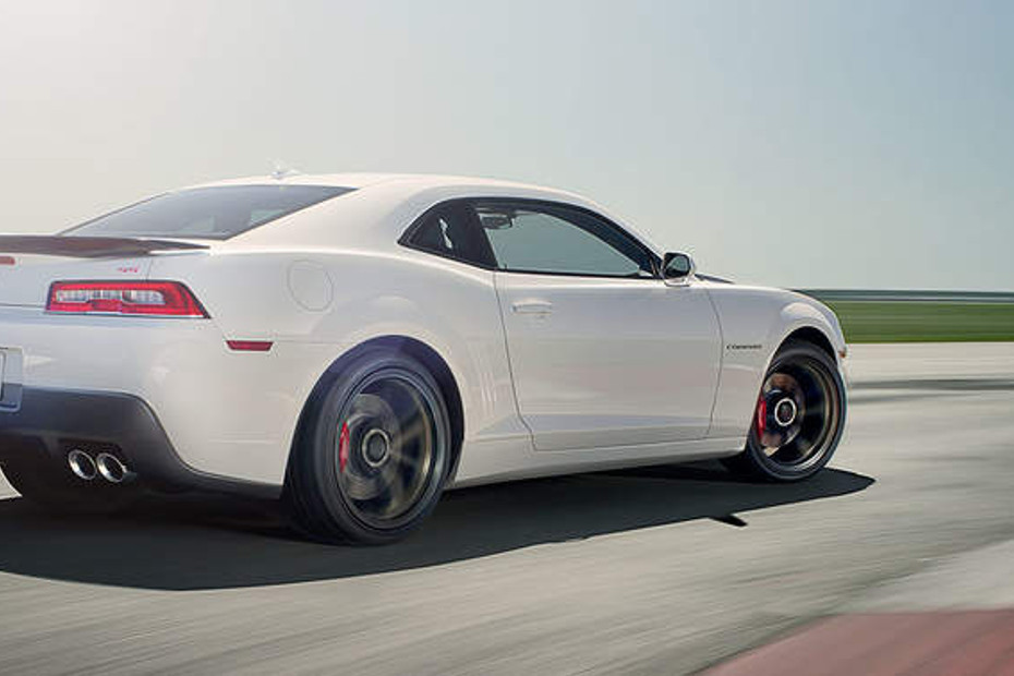 Camaro Coupe Rear angle view in Qatar