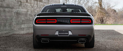 Full Rear View of Dodge Challenger