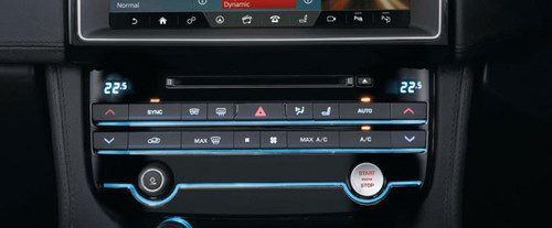 Front AC Controls of Jaguar F-Pace