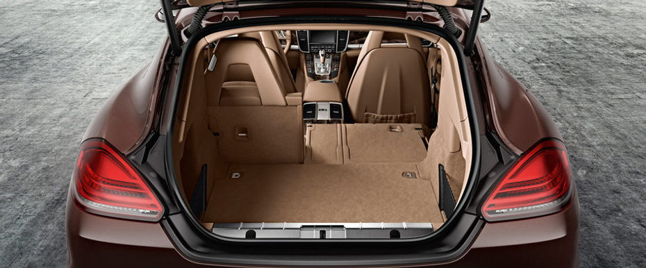 Trunk Open Closer View of Panamera