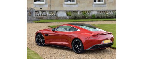 Rear Cross Side View of Aston Martin Vanquish Coupe