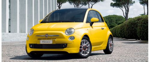 Fiat 500 Front Angle High View