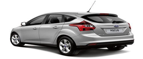 Rear Cross Side View of Ford Focus