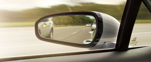 Ford Fusion Drivers Side Mirror Rear Angle