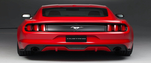Full Rear View of Ford Mustang Coupe