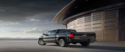 Rear Cross Side View of GMC Sierra Denali