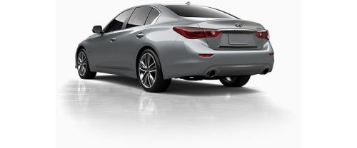 Rear Cross Side View of Infiniti Q50S Hybrid