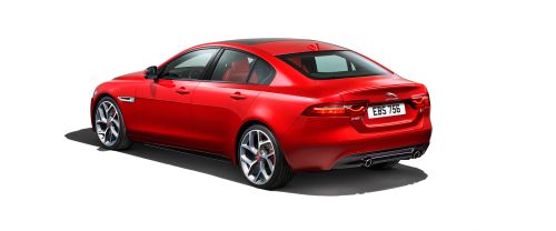 Rear Cross Side View of Jaguar XE S