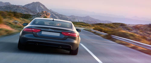 Full Rear View of Jaguar XE Prestige