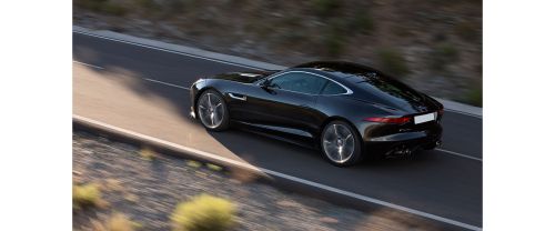 Rear Cross Side View of Jaguar F-Type S Coupe