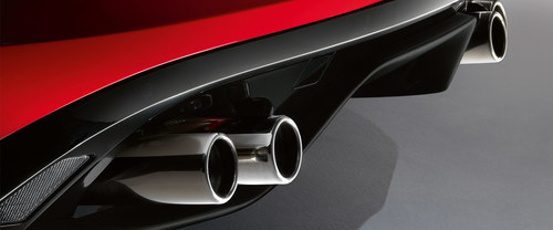 Exhaust Pipe of Jaguar F-Type R AWD Coupe