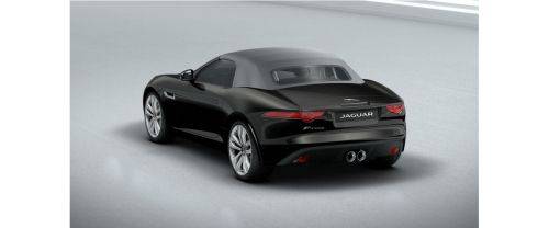 Rear Cross Side View of Jaguar F-Type Convertible