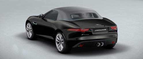 Rear Cross Side View of Jaguar F-Type R Convertible