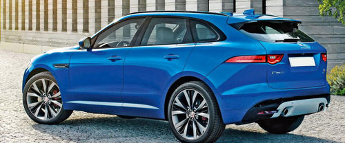 Rear Cross Side View of Jaguar F-Pace