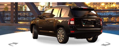 Rear Cross Side View of Jeep Compass