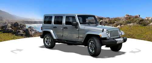 Jeep Wrangler Unlimited Front Cross Side View
