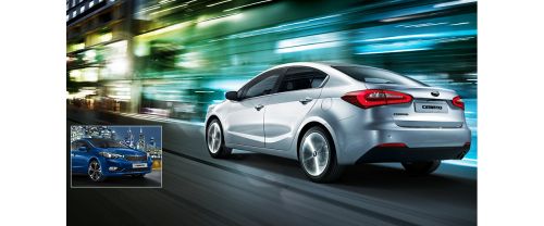 Rear Cross Side View of KIA Cerato
