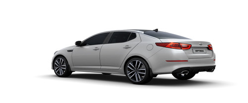 Rear Cross Side View of KIA Optima