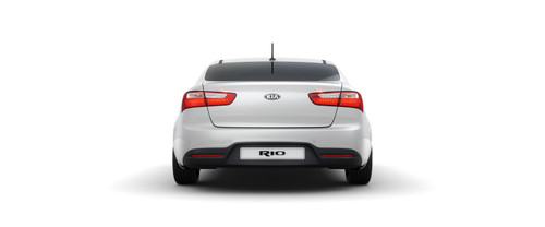 Full Rear View of KIA RIO 4 Door