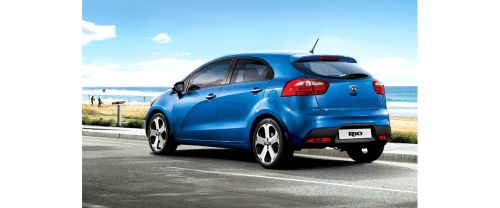 Rear Cross Side View of KIA RIO 5 Door