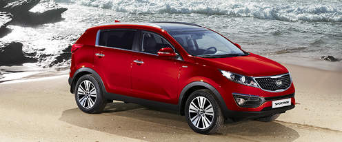 KIA Sportage Front Cross Side View