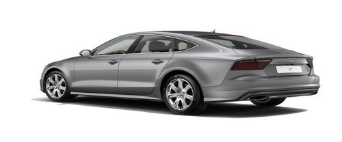 Rear Cross Side View of Audi A7