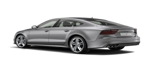 Rear Cross Side View of Audi S7