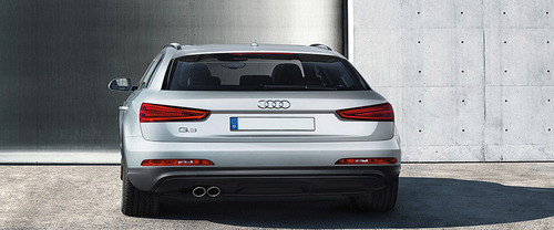 Full Rear View of Audi Q3