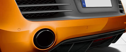Exhaust Pipe of Audi R8 Coupe