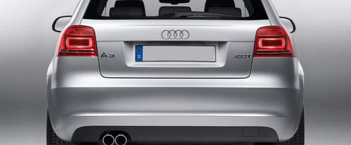 Full Rear View of Audi A3 Sedan