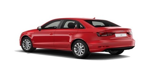 Rear Cross Side View of Audi A3 Sedan