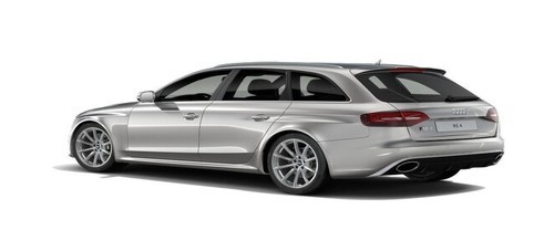 Rear Cross Side View of Audi RS4 Avant