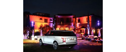 Rear Cross Side View of Land Rover Range Rover